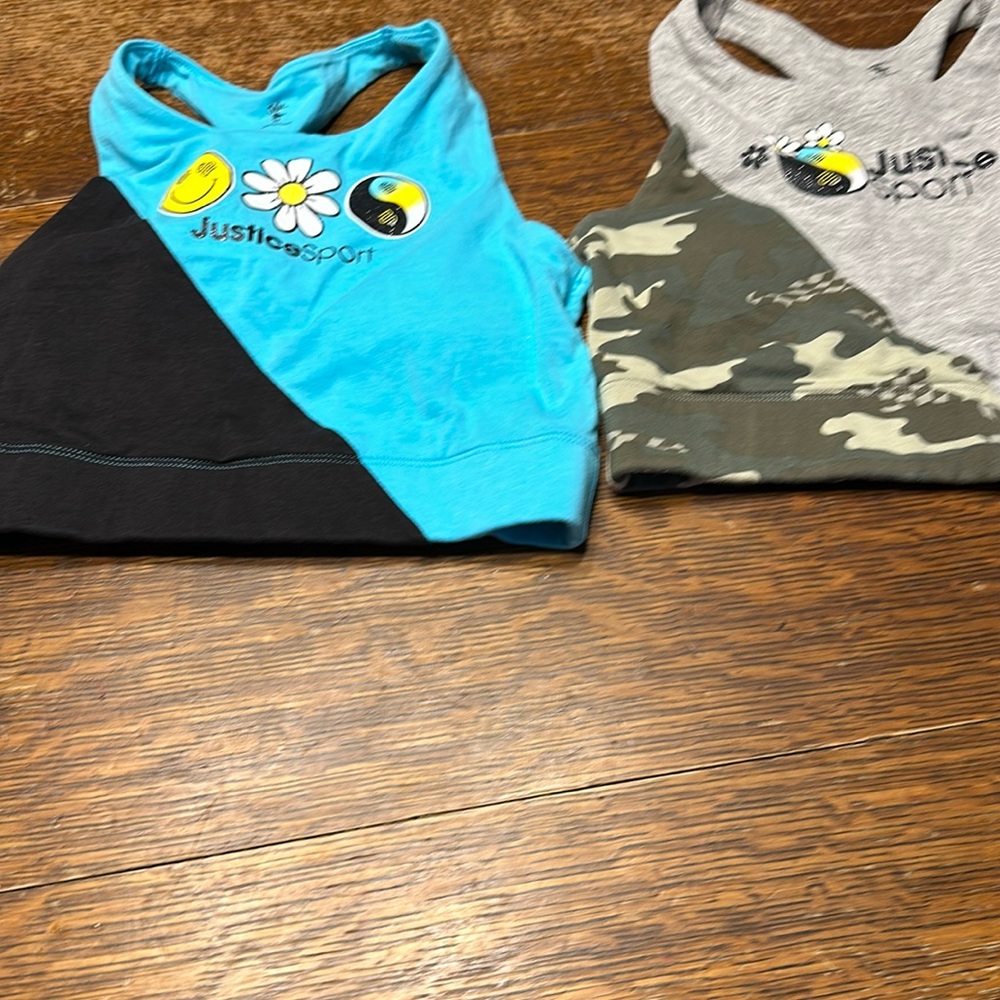Two Justice padded bralets for girl size 32